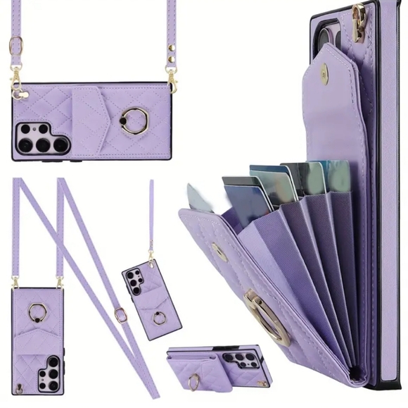 For Samsung Galaxy A54 A14 S23 Plus Ultra 4G 5G Wallet Case With Card Holder - Picture 2 of 5